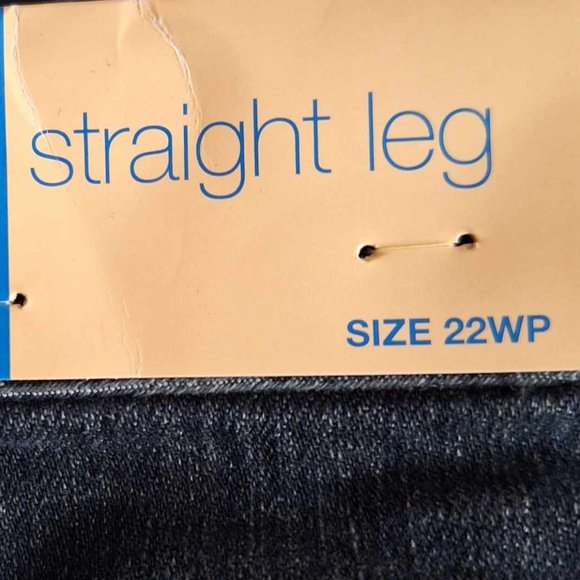 Talbots Classic Fit High-Rise Straight Leg Black Jeans Size 22WP - Picture 10 of 13